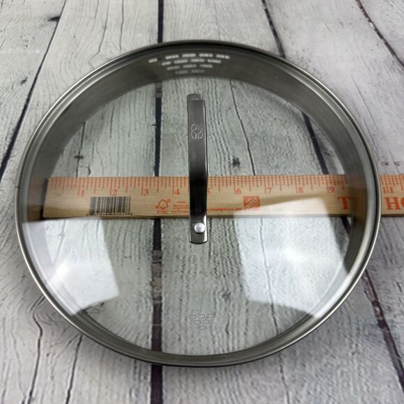 Calphalon Strainer Lid Vented Glass Stainless Steel 9.5”‎ - Picture 3 of 7